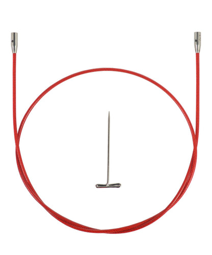 ChiaoGoo Red TWIST Interchangeable Cable 22" (55cm)-Notions-Chiaogoo-Large-Alpaca Direct