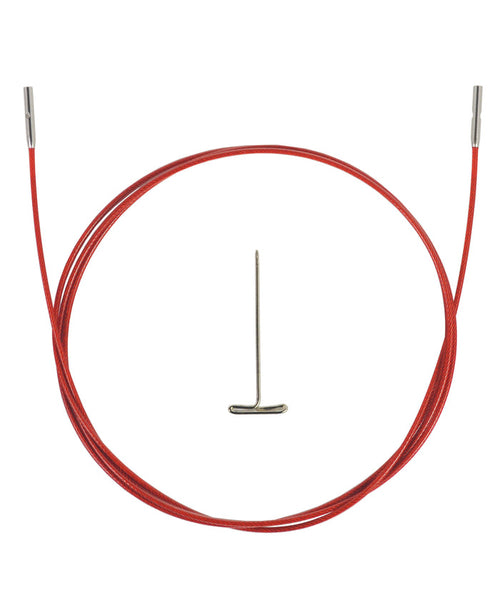 ChiaoGoo Red TWIST Interchangeable Cable 30" (75cm)-Notions-Chiaogoo-Mini-Alpaca Direct