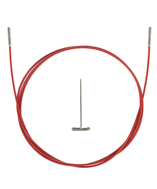 ChiaoGoo Red TWIST Interchangeable Cable 30" (75cm)-Notions-Chiaogoo-Mini-Alpaca Direct