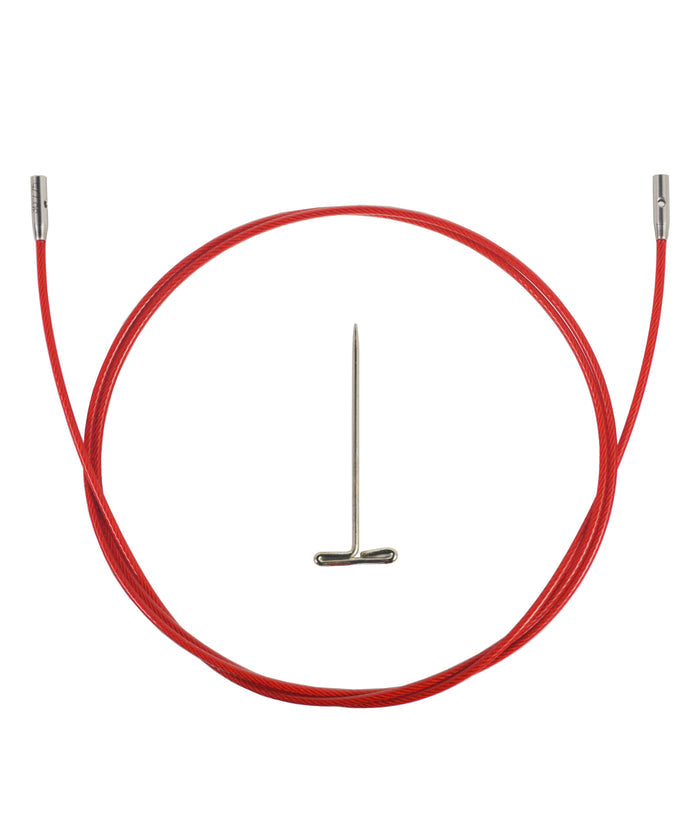 ChiaoGoo Red TWIST Interchangeable Cable 30" (75cm)-Notions-Chiaogoo-Small-Alpaca Direct
