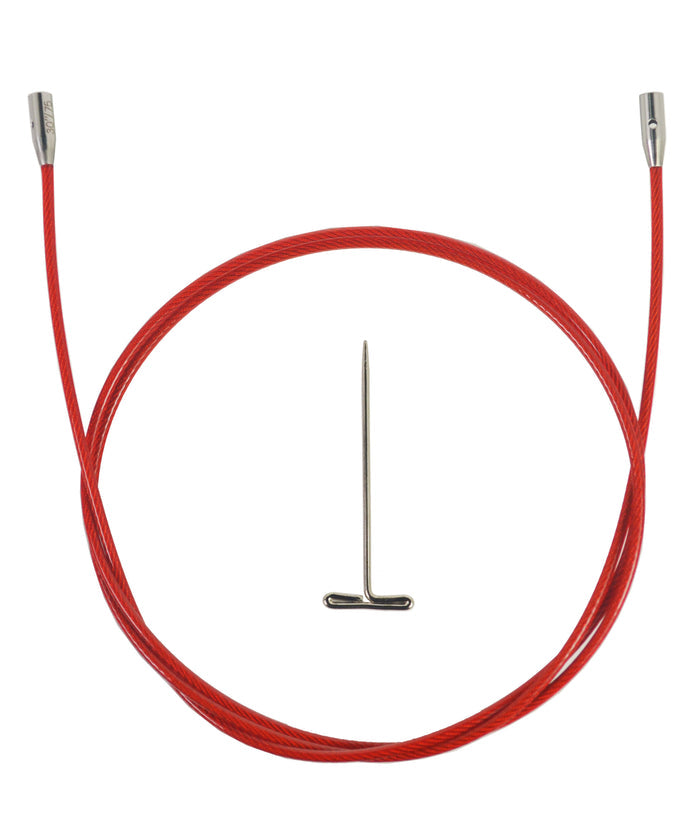 ChiaoGoo Red TWIST Interchangeable Cable 30" (75cm)-Notions-Chiaogoo-Large-Alpaca Direct
