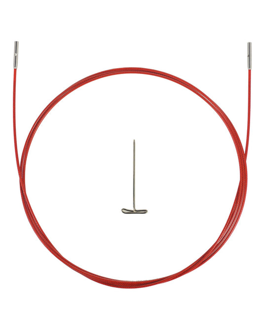 ChiaoGoo Red TWIST Interchangeable Cable 37" (93cm)-Notions-Chiaogoo-Mini-Alpaca Direct