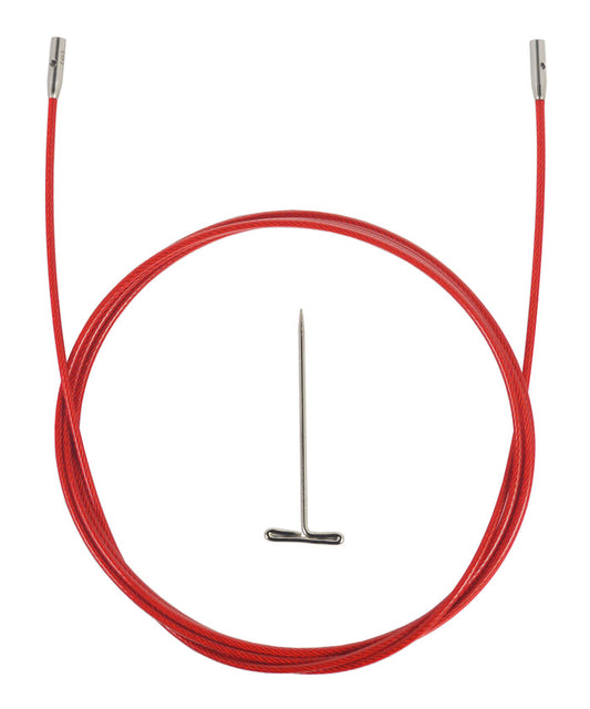 ChiaoGoo Red TWIST Interchangeable Cable 50" (125cm)-Notions-Chiaogoo-Small-Alpaca Direct