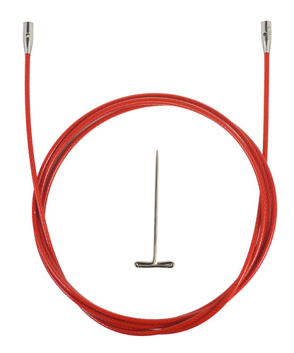 ChiaoGoo Red TWIST Interchangeable Cable 50" (125cm)-Notions-Chiaogoo-Large-Alpaca Direct