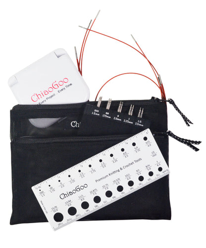 Chiaogoo Twist Mini 4" Interchangeable Redlace Needle Set 7400-M-Needles-Chiaogoo-Alpaca Direct