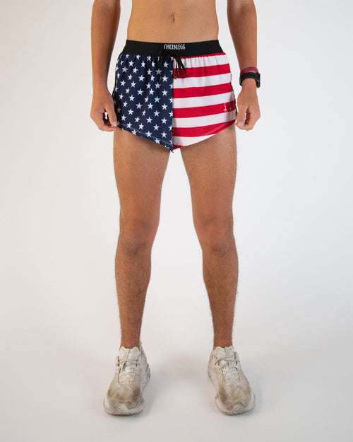 Men's USA 2" DS Split Shorts