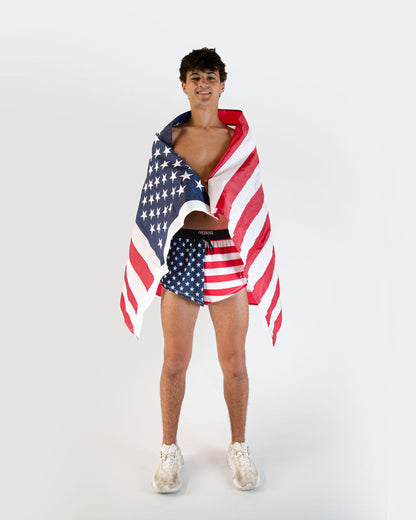 Men's USA 2" DS Split Shorts