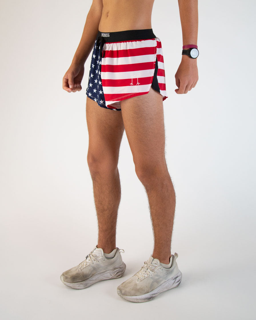 Men's USA 2" DS Split Shorts