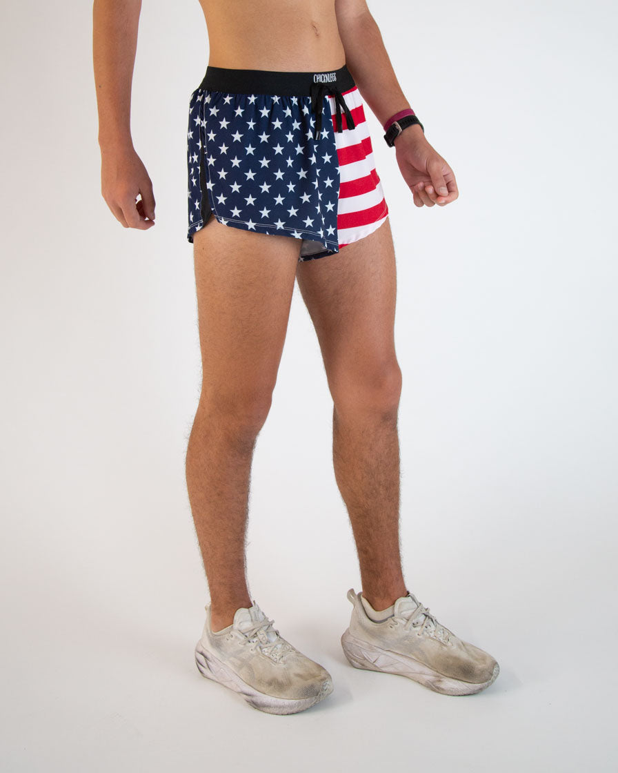 Men's USA 2" DS Split Shorts