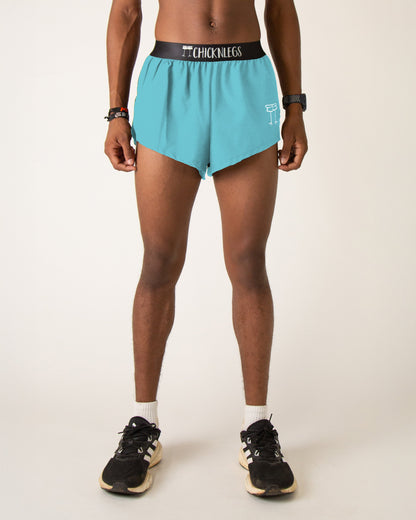 Men's Sky Blue 2" Split Shorts