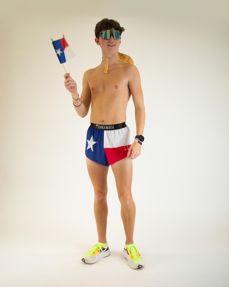 Men's Texas Flag 2" Split Shorts