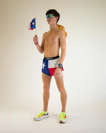 Men's Texas Flag 2" Split Shorts
