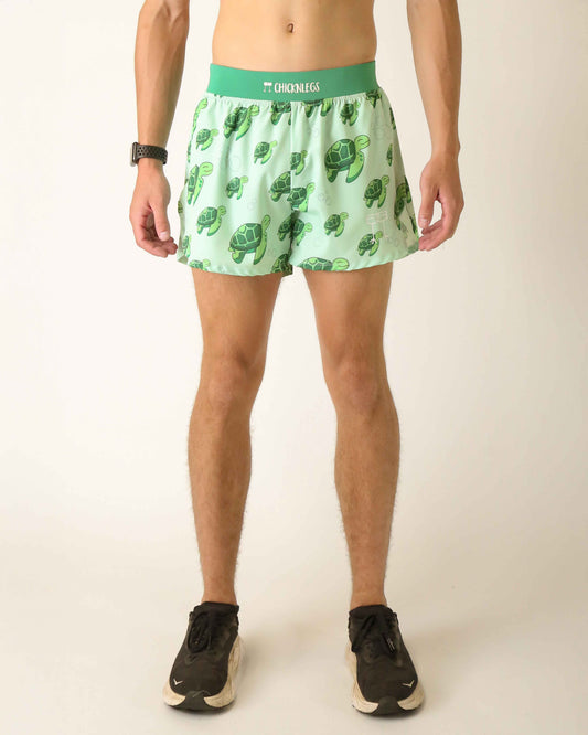 Men's Sea Turtles 4" Half Split Shorts