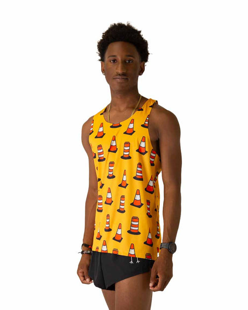 Men's Traffic Cones Performance Singlet