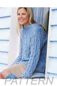 Debbie Bliss Cabled Pullover PATTERN ONLY-Patterns-Debbie Bliss-Alpaca Direct