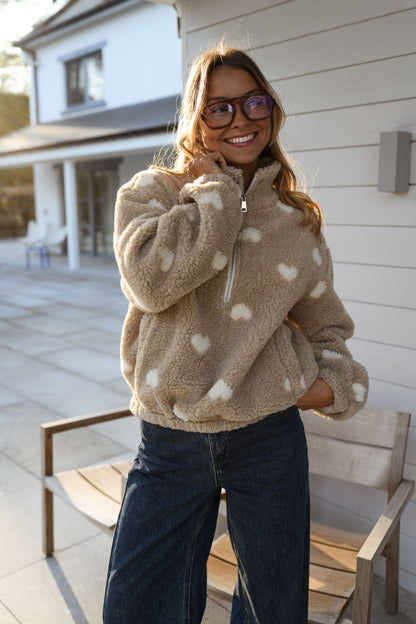 Beige Carmen Fleece Jacket