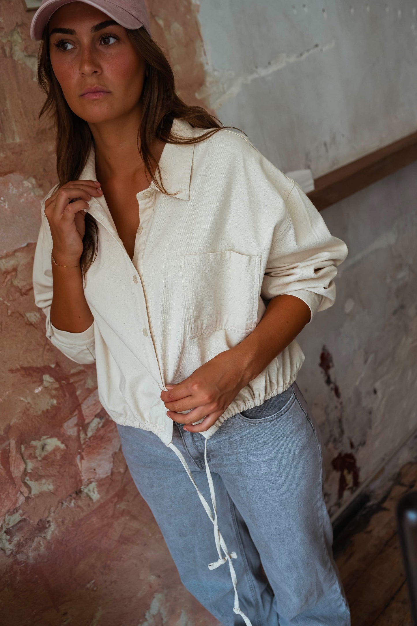 Beige Denim Hanae Shirt