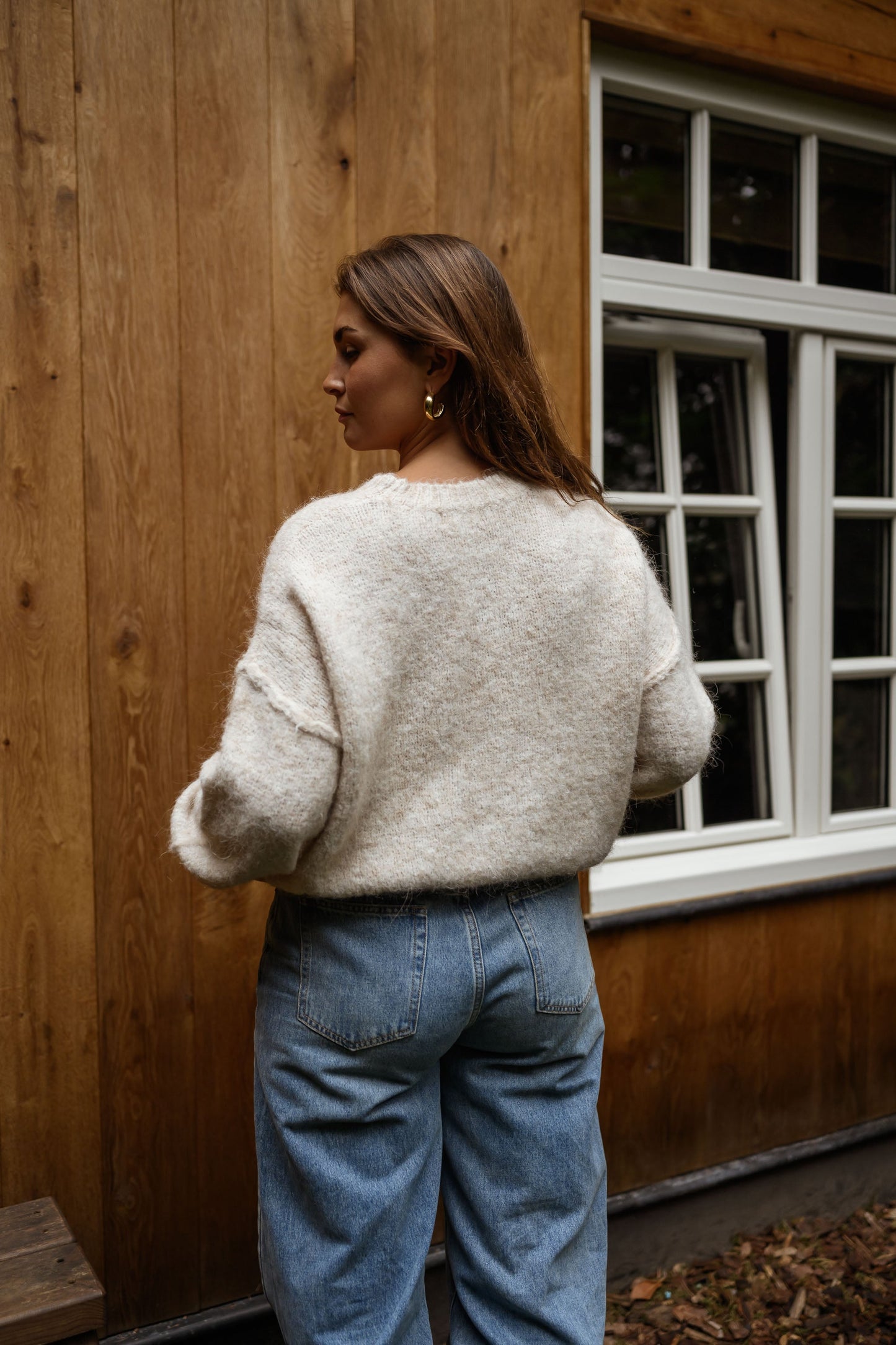 Beige Luck Sweater