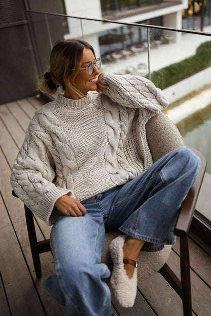 Beige Lupo Sweater