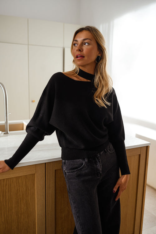 Black Aiko Sweater
