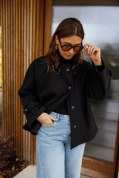 Black Gerald Coat