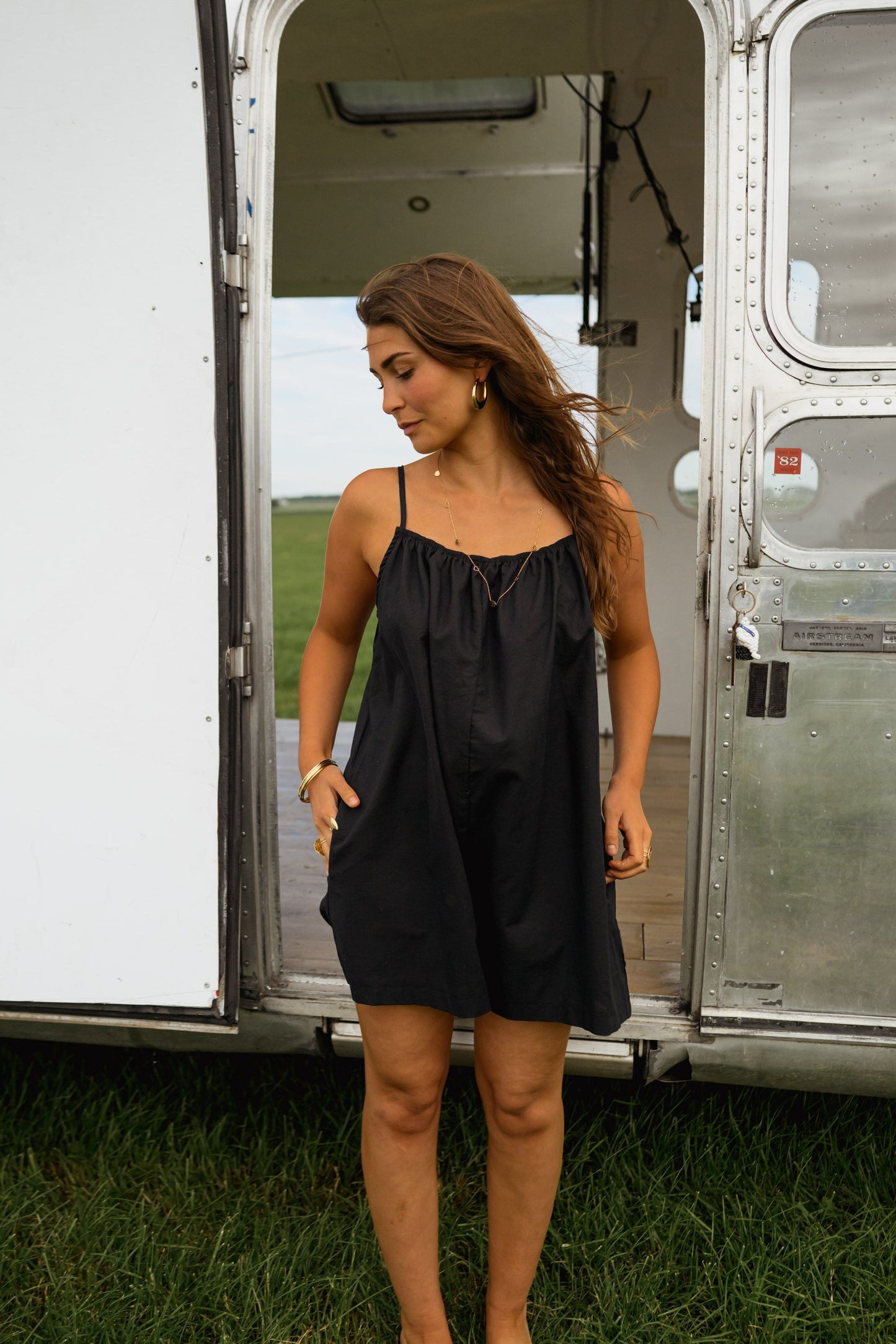 Black Kylie Romper