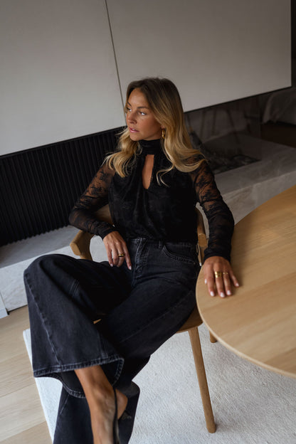 Black Lace Millie Bodysuit