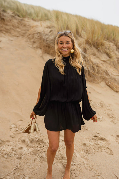 Black Lexy Romper
