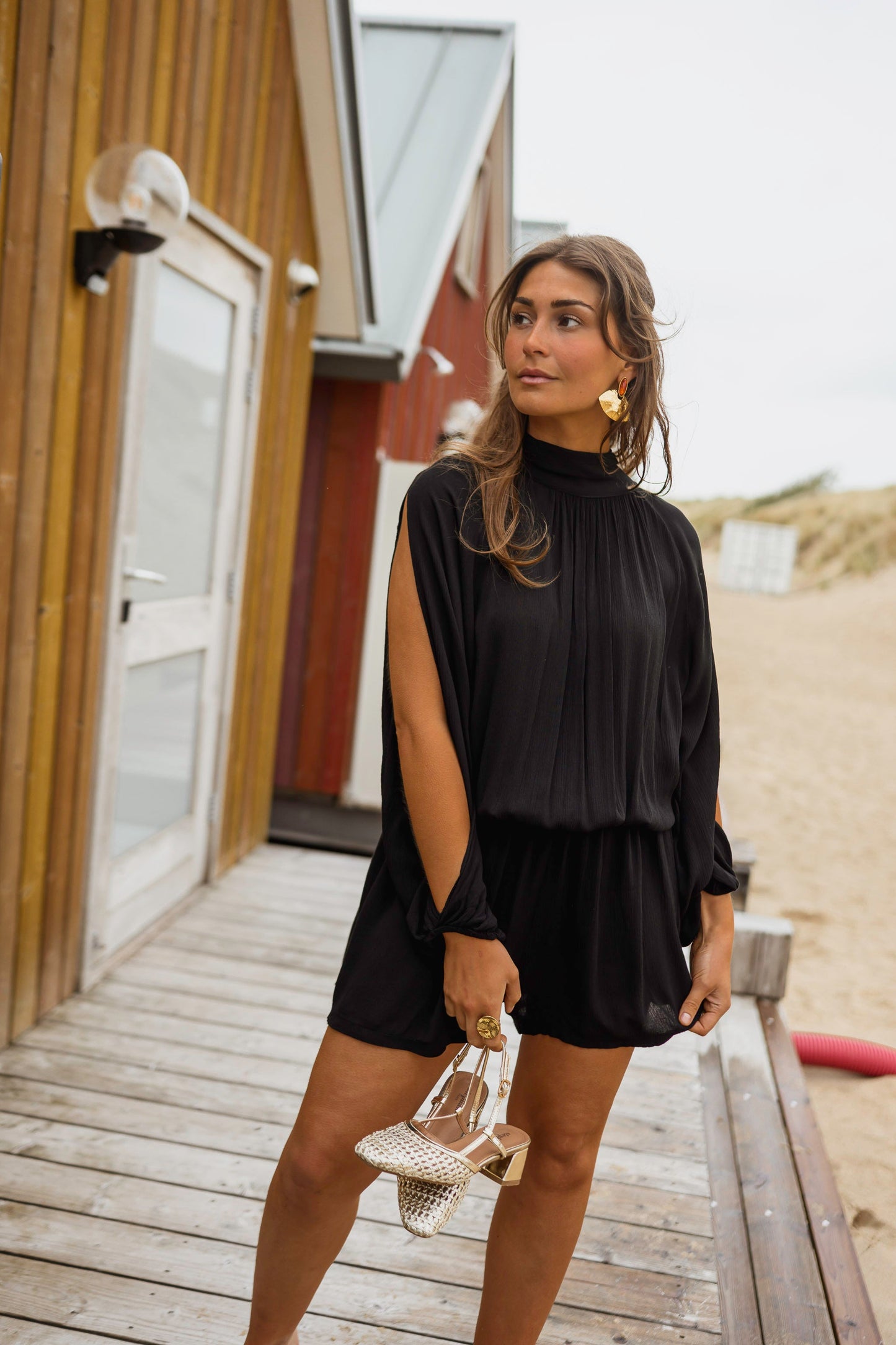 Black Lexy Romper