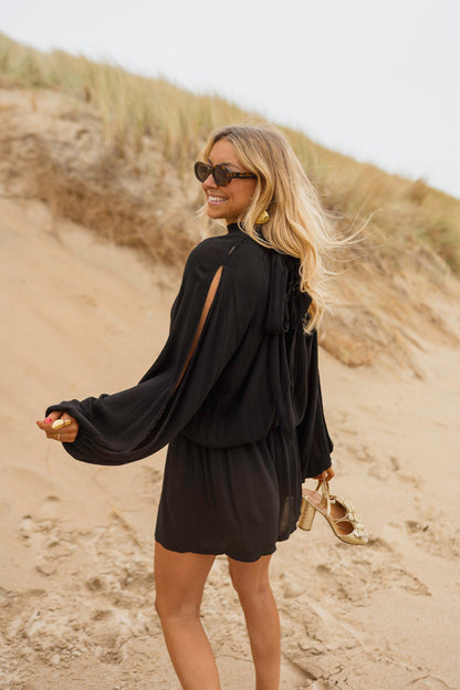 Black Lexy Romper
