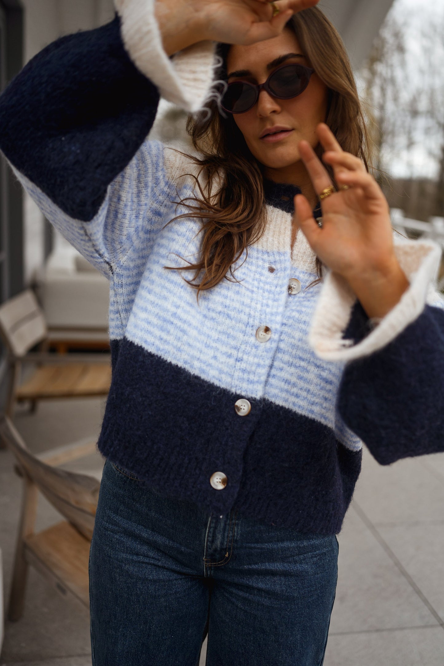 Blue Amren Cardigan