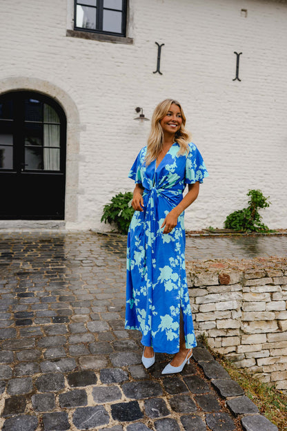 Blue Floral Joanny Dress