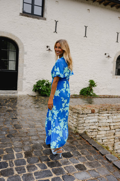 Blue Floral Joanny Dress