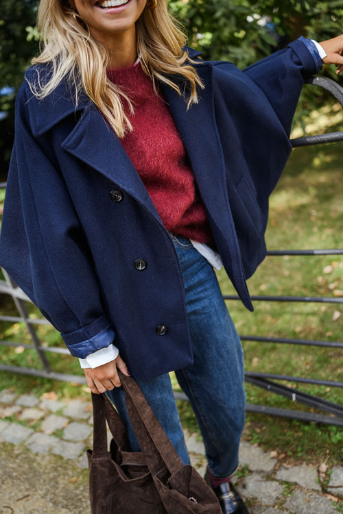 Blue Marlise Coat