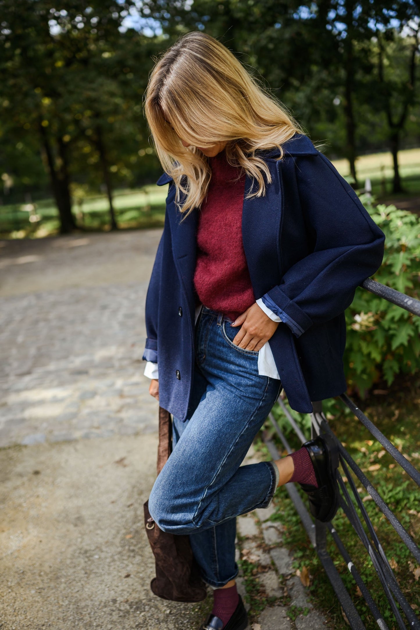 Blue Marlise Coat