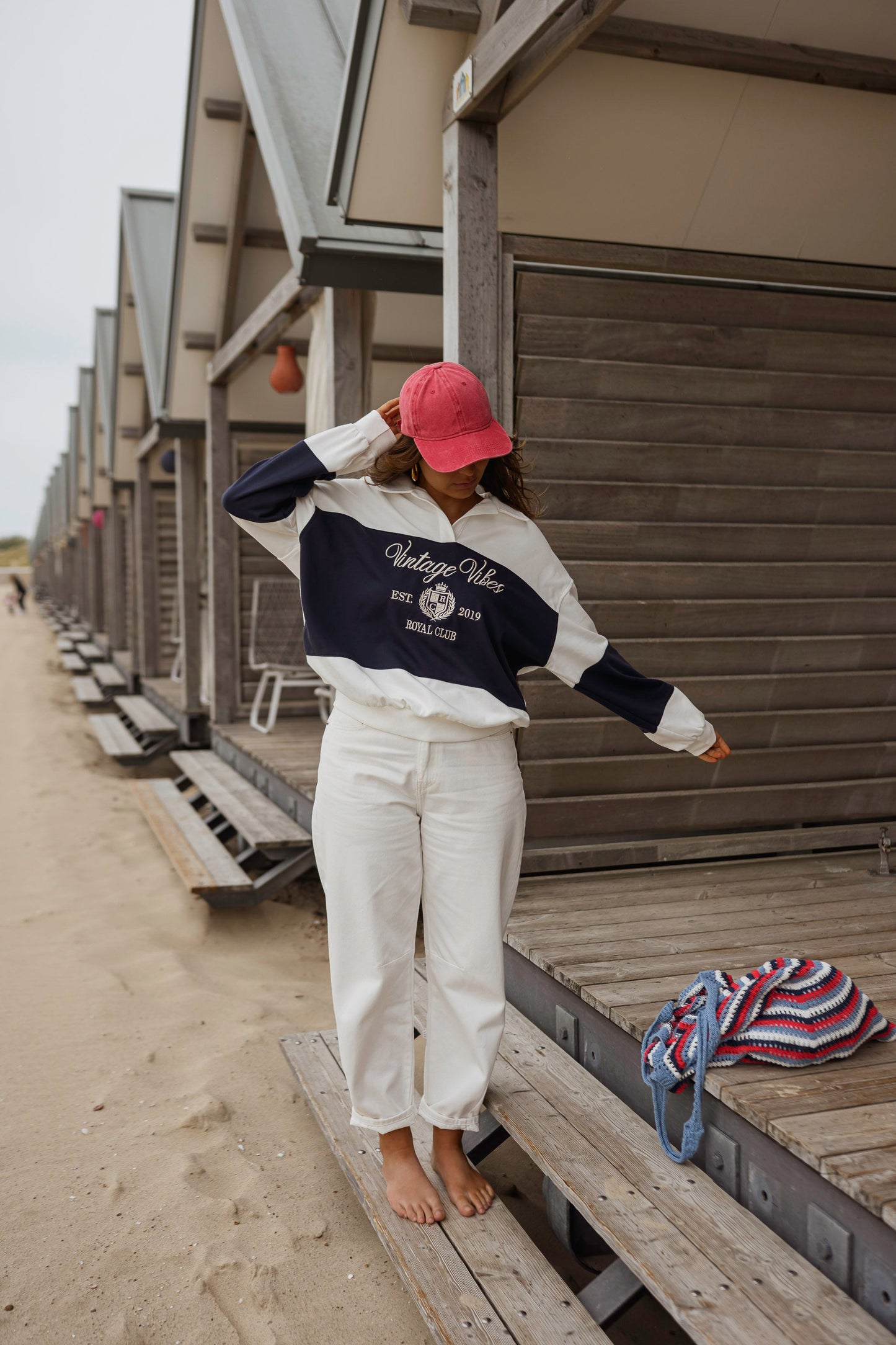 Blue and White Emile Sweater