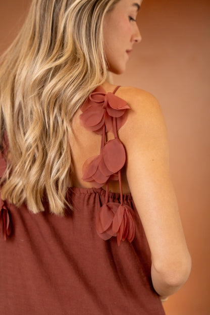 Brick Tania Dress