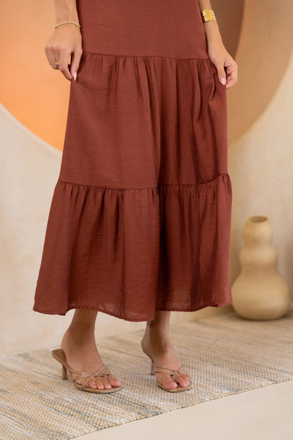 Brick Tania Dress