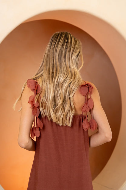 Brick Tania Dress
