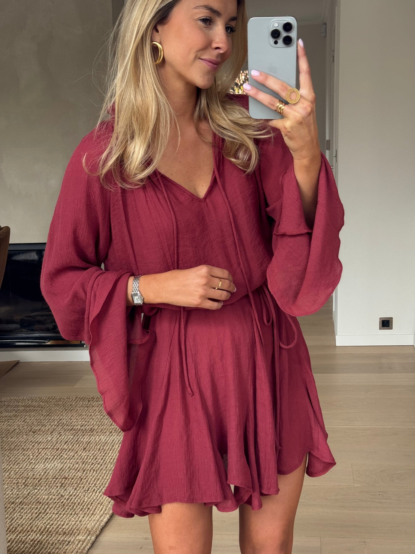 Brick Zora Dress