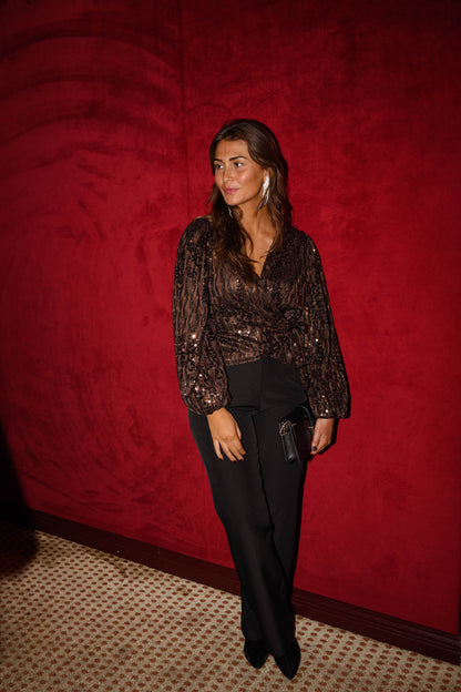 Brown Anabel Blouse