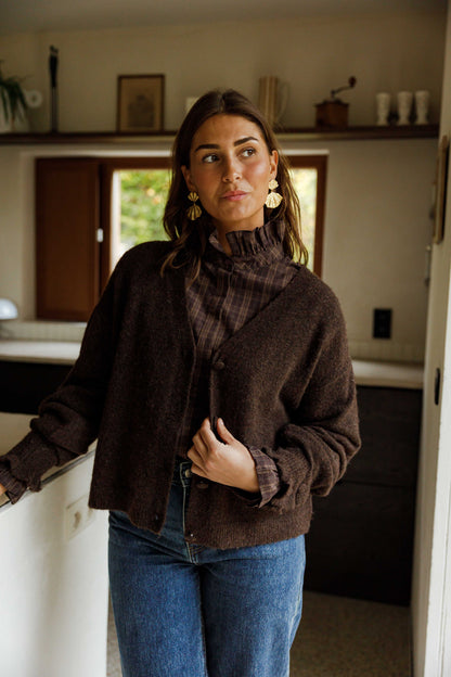 Brown Checkered Therese Shirt