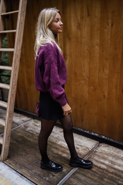 Burgundy Angele Sweater