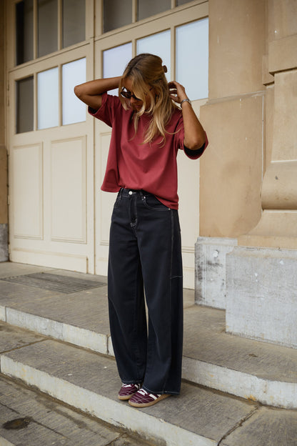 Burgundy Avery T-shirt