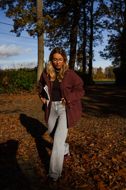Burgundy Clio Coat