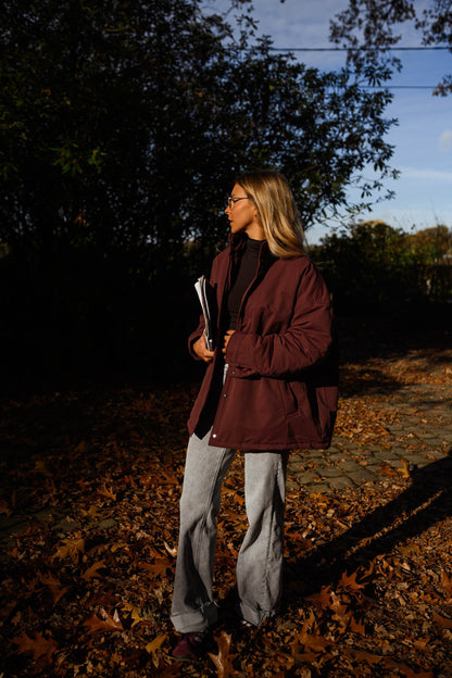Burgundy Clio Coat