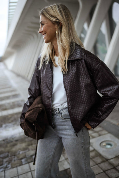 Burgundy Omer Jacket