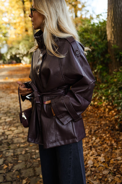 Burgundy Rachelle Jacket