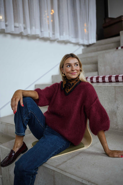 Burgundy Samia Sweater