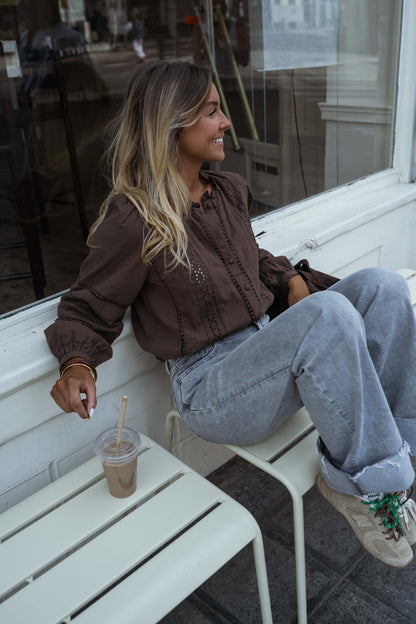 Chocolate Grain Blouse